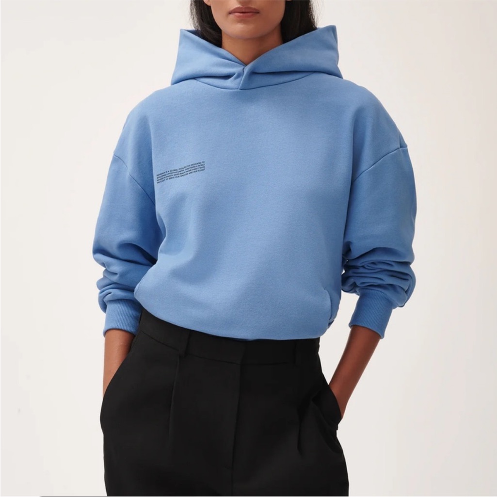 Blue Pangaia Recycled Hoodie For Women